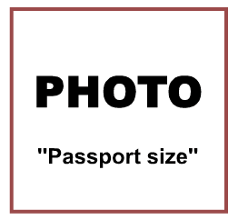 passport size photo - cv/resume format