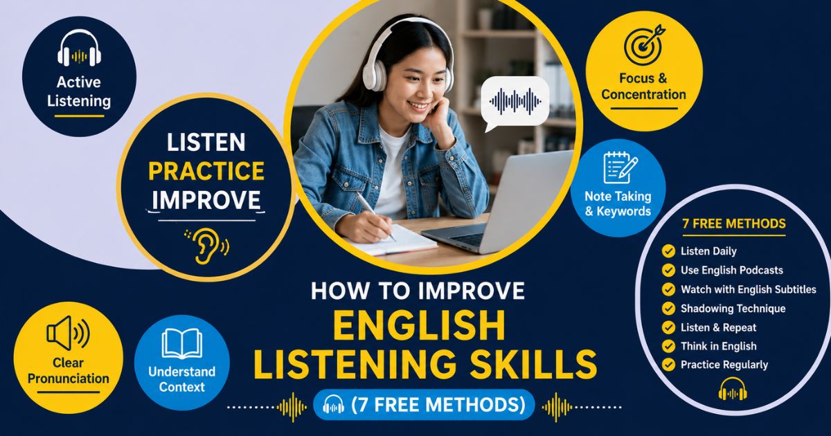 Featured image for “How to Improve English Listening Skills (7 Free Methods)”