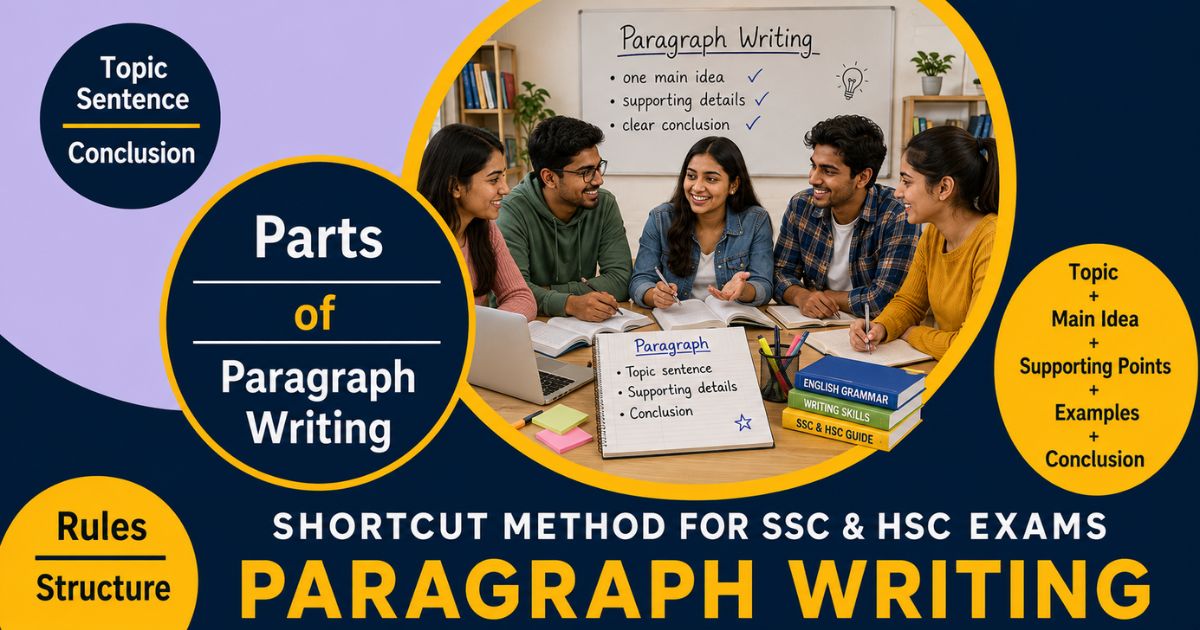 Featured image for “Paragraph Writing: Shortcut Method for SSC & HSC Exams”