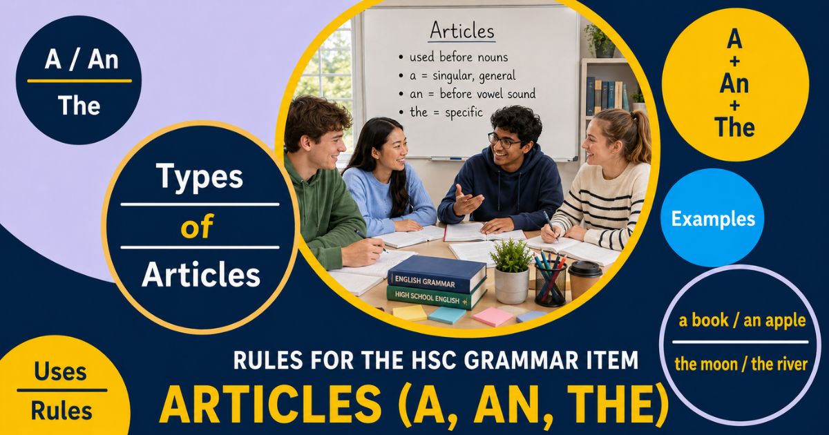 Featured image for “Articles (A, An, The): Rules for the HSC Grammar Item”