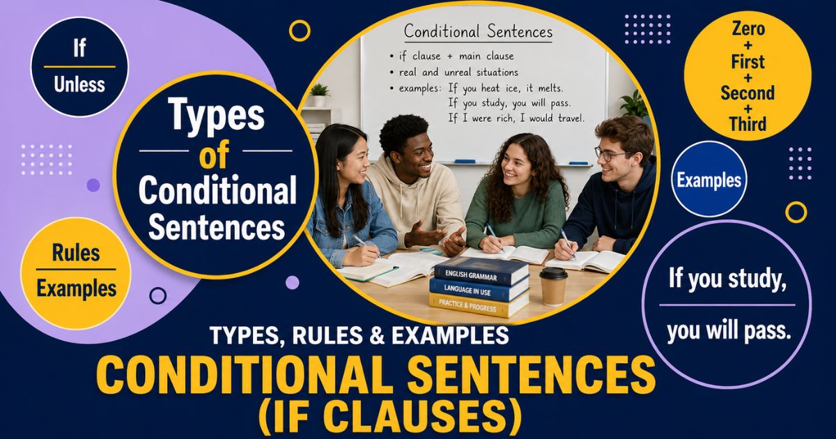 Featured image for “Conditional Sentences (If Clauses): Types, Rules & Examples”