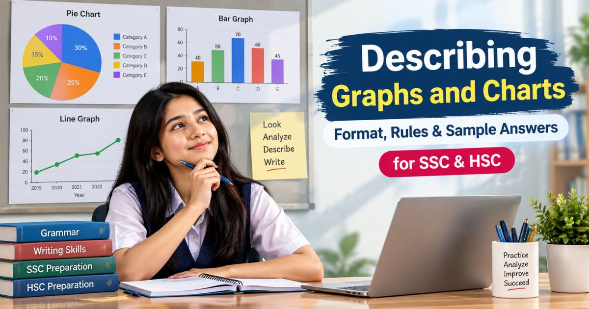 Featured image for “Describing Graphs and Charts: Format, Rules & Sample Answers for SSC & HSC”