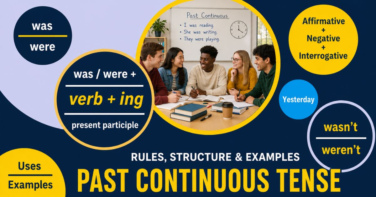 Featured image for “Past Continuous Tense: Rules, Structure & Examples”